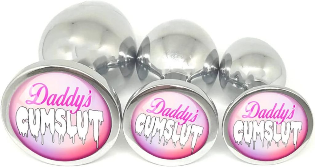 Plug Emporium Cute Pink Daddys Cumslut Anal Butt Plug