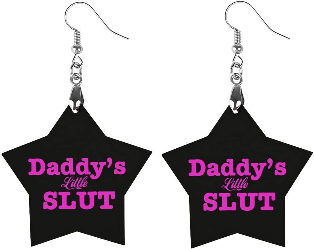 daddys little slut earring