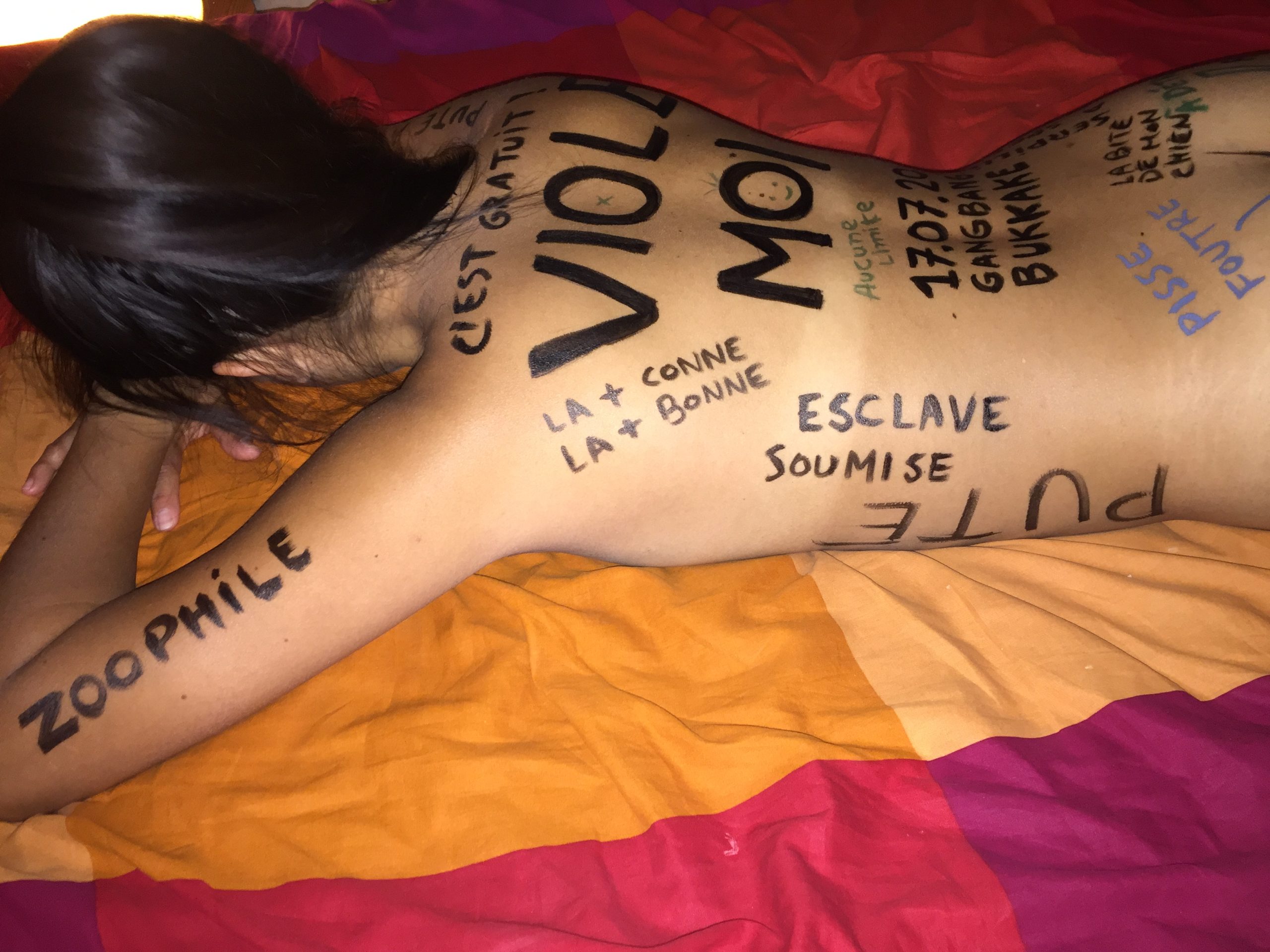 Pocahontas Azotar Body Writing Humiliation CV