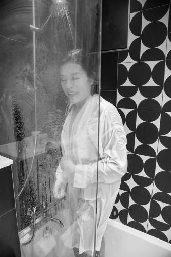 Pocahontas Azotar My twin sister Nikki in the shower