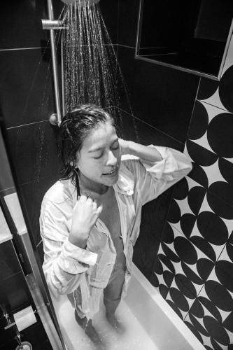 Pocahontas Azotar My twin sister Nikki in the shower